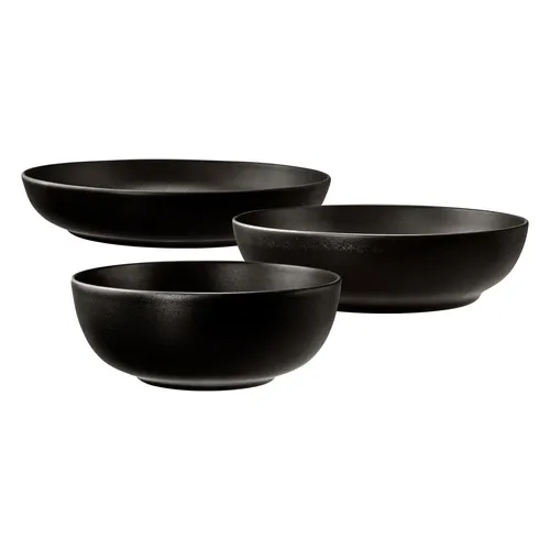 Seltmann Weiden Liberty Velvet Black Foodbowl Set 3-teilig in schwarz von Seltmann Weiden
