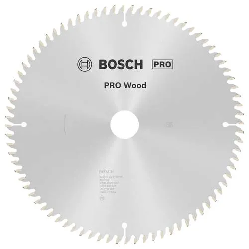 Bosch PRO Wood Kreissägeblatt 250 mm - Kreissägeblätter für Kapp- und Gehrungssägen, langlebig und effizient - ideal für Holzarbeiter und Schreiner, geeignet für Massivholz und Holzwerkstoffe.