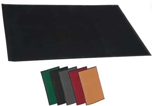 CLP Fußmatte für innen und außen I rutschfeste Türmatte I Schmutzfangmatte für Eingang, Farbe:schwarz, Größe:40x60 cm