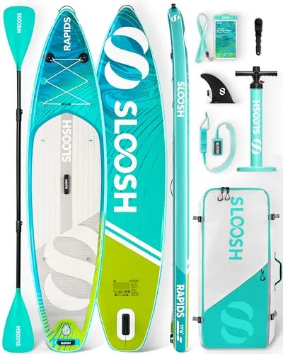 SLOOSH Premium Sup Board, Aufblasbares Stand Up Paddling Board, Extra-Langes 11'6