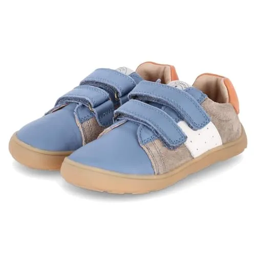 bisgaard Leder-Sneakers in Bunt, Größe 32 - Sneaker für Kinder mit robustem Klettverschluss, rutschhemmender Sohle und gepolstertem Schaftrand für optimalen Tragekomfort und Sicherheit.