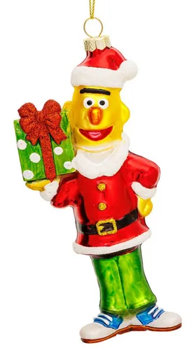 SIKORA Weihnachtsbaumkugel Bert Glas Weihnachtskugel Anhänger Christbaumschmuck - LI007