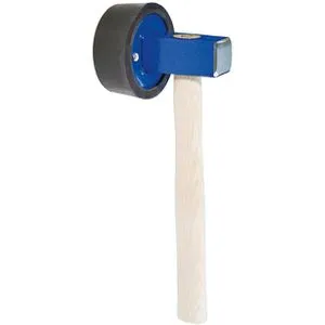 Triuso Plattenverlegehammer PHR125, rund, 1250g Kopfgewicht, Kopf-Ø 115mm, Eschenholzstiel