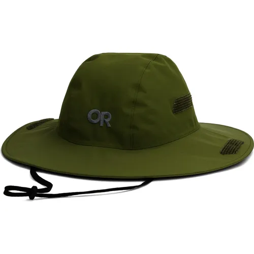 Outdoor Research Seattle Rain Hat M - Willow (0737) - Hut für Outdoor-Enthusiasten, aus 100% recyceltem Nylon, wasserdicht mit UPF 50+ Schutz, perfekt für Regen und Sonne, ideal für Trekking und Alltag.