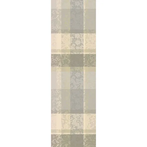 GARNIER-THIEBAUT Tischläufer MILLE DENTELLES NATUREL 55 x 180 cm - Tischläufer aus 100% Baumwolle in elegantem Design, ideal für festliche Anlässe und den täglichen Gebrauch. Verleiht jedem Tisch einen Hauch von Stil.
