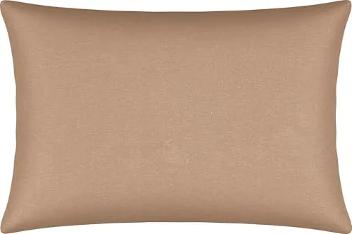 Erwin Müller Kissenbezug, Kissenhülle Single-Jersey Murnau - braun Größe 40x60 cm - bügelfrei, strapazierstark, elastisch, mit Reißverschluss