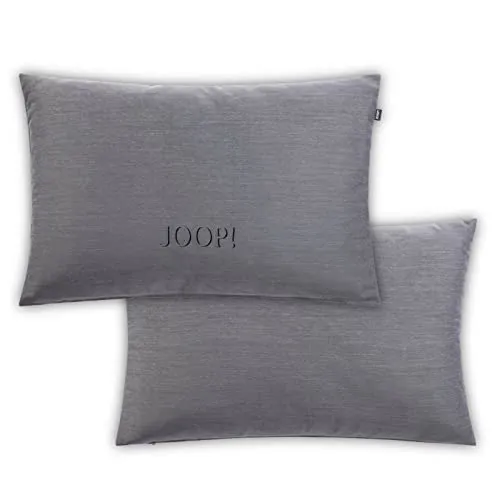 Joop! Kissenhülle Ornament Anthrazit 40x60 cm - Hochwertige Kissenhülle aus 100% Polyester, pflegeleicht und formbeständig. Setzen Sie stilvolle Akzente in Ihrem Wohnraum mit dem dezenten Markenlogo.