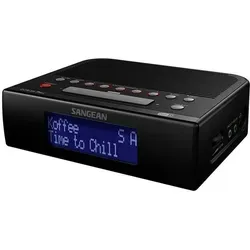Sangean DCR-89+ Radiowecker DAB+ mit USB Weckfunktion - Kompakter DAB+ / FM Radiowecker mit automatischer Zeiteinstellung, Sleep-Timer und 10 Senderspeichern für Ihre Lieblingssender. Ideal für einen entspannten Start in den Tag.