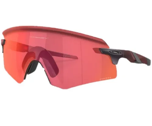 Sonnenbrille Oakley Encoder Matte Red Colorshift Prizm Trail Torch OO9471 08 - Unisex Sonnenbrille mit Red Shift Rahmen und innovativem Prizm Trail Torch-Glas für optimierte Sicht bei allen Lichtverhältnissen.