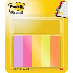 Post-it Page Marker Energetic Haftmarker farbsortiert 5x 50 Streifen