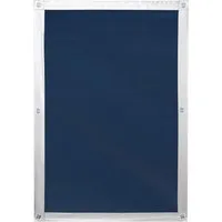 LICHTBLICK Dachfenster Sonnenschutz Haftfix, ohne Bohren, Verdunkelung (Blau, 36x71,5 cm für C04/104)