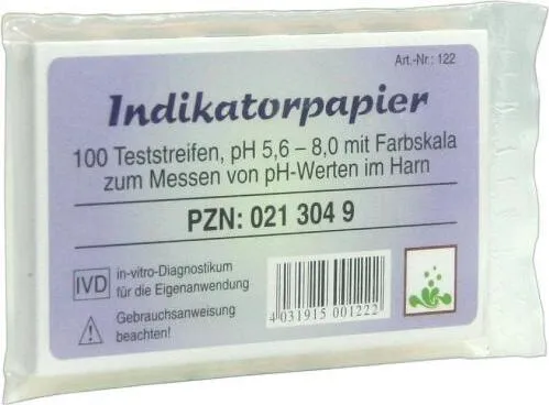 Indikatorpapier Teststreifen 100 St