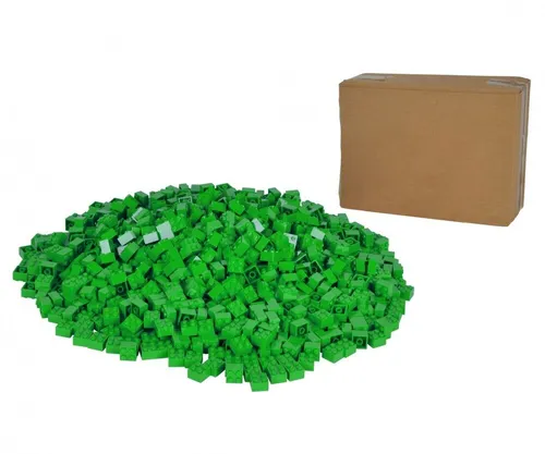 Simba Blox 1000 grüne Bausteine für Kinder ab 3 Jahren - Bauklötze & Bausteine: 1000 hochwertige, vollkompatible Bausteine für kreative Bauprojekte, sicher und ideal für Kinder ab 3 Jahren.