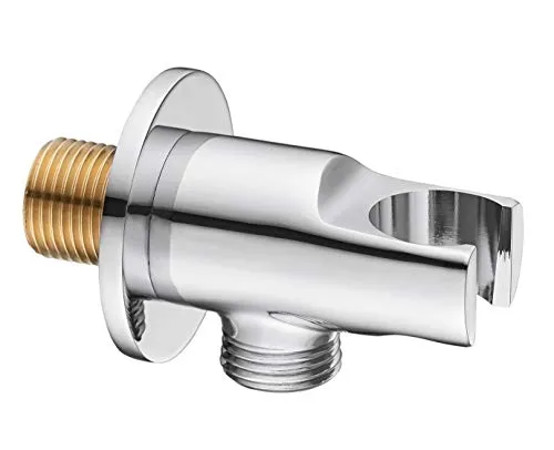 Keenware KSA-006 Duschwandauslass-Winkel- und Handbrausehalter, Chrom