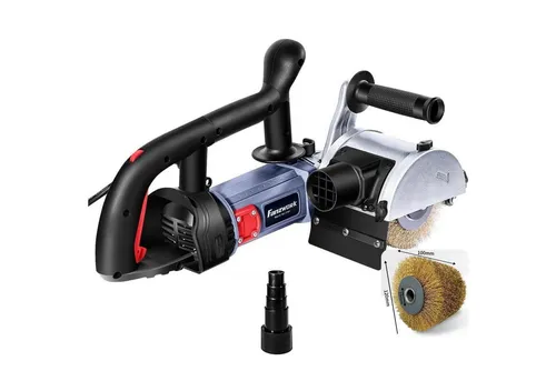 FANZWORK 1500W Satiniermaschine mit Drehzahlregelung - Schleifmaschinen, leistungsstarke 1500 W Satiniermaschine mit praktischer Drehzahlregelung und Staubsaugung-Anschluss für sauberes Arbeiten.