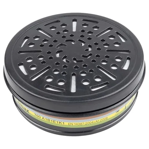 wolfcraft Atemschutzfilter ABEK I 4951000 I Wechselfilter für Atemschutzhalbmaske