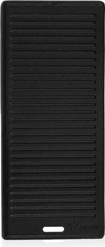 BBQ-Toro Gusseisen Grillplatte 45 x 19,5 cm - Grill-Werkzeuge: Emaillierte Gusseisen Wendeplatte für gleichmäßige Hitzeverteilung, ideal zum Grillen und einfach zu reinigen.