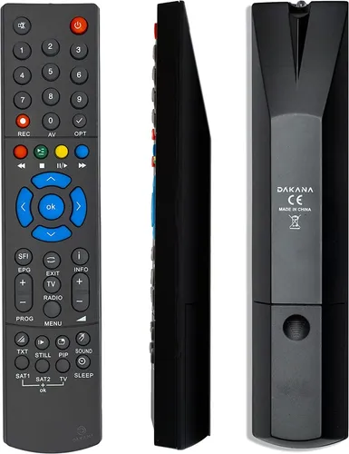 Dakana Ersatz Fernbedienung für Technisat PVR235 Receiver Fernseher TV Remote Control vorkonfiguriert und sofort einsatzbereit