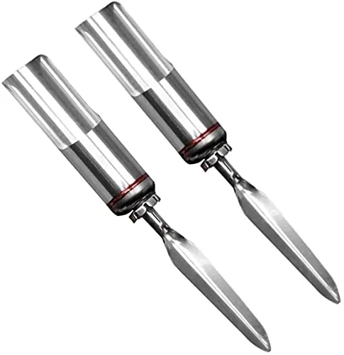 YIYICO Angelrutenhalter Rutenhalter Angel Angelrute Halter 2 Stück Angelhalter Edelstahl Universal Zusammenklappbare Rutenhalter Boden Tragbar und Abnehmbar