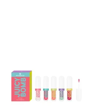 essence JUICY BOMB lip oil set 01, Lippenpflege, Mehrfarbig, acetonfrei, vegan, ohne Mikroplastikpartikel, glutenfrei, 1er Pack (5pcs)