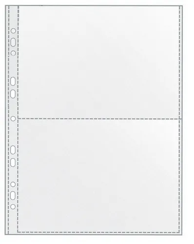 VELOFLEX Prospekthülle Sammelhüllen A4 120my glasklar für 2 x A5 quer - Prospekthüllen für eine sichere und übersichtliche Präsentation, 120 my stark und dokumentenecht, ideal für Büro und Schule.