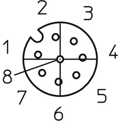 Lutronic 1078 Sensor-Aktor-Steckverbinder M12, konfektioniert - Sonstige Angebote unserer Händler, gewinkelte 2.00m M12 Kupplung für einfache Installation und zuverlässige Verbindung in industriellen Anwendungen.