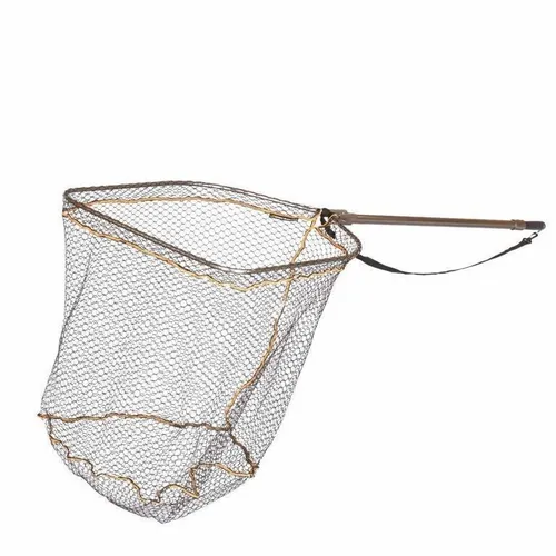 Savage Gear Full Frame Rubber Mesh Landing Net Gr. L - Fischschonender Unterfangkescher - Kescher & Netze, gummiert und schnelltrocknend, ideal für schonenden Fischfang mit einer Netzgröße von 50 x 65 cm.
