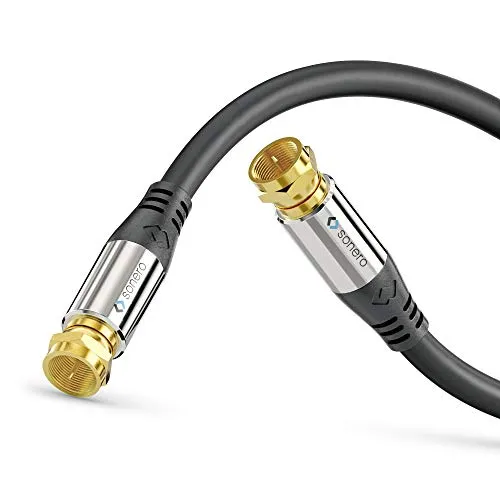 Sonero Premium Sat Antennenkabel / Koaxialkabel 7 50m schwarz