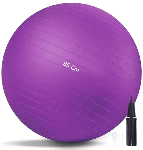 G5 HT SPORT Fitness Gym Balls Premium Multifunktionaler Pilatesball Anti-Burst [55/65/75/75 cm] Inklusive Pumpe, Pilates, Übungen, Gymnastik und Yoga (Ø 85 cm (für Körpergröße über 189 cm)