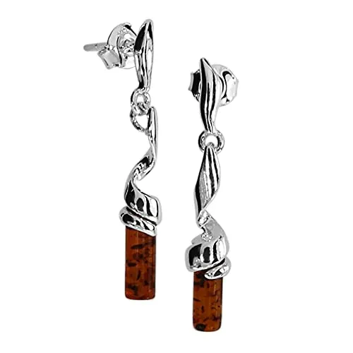 Ohrhänger - Ella - Silber 925/000 - Bernstein