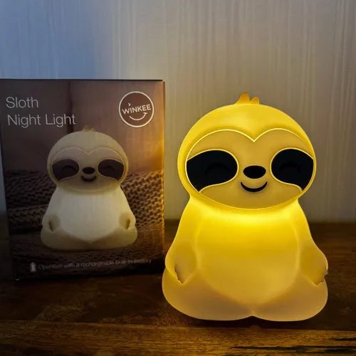 Nachtlicht Faultier LED Schlummerlicht Kinderzimmer Farbwechsel Touch