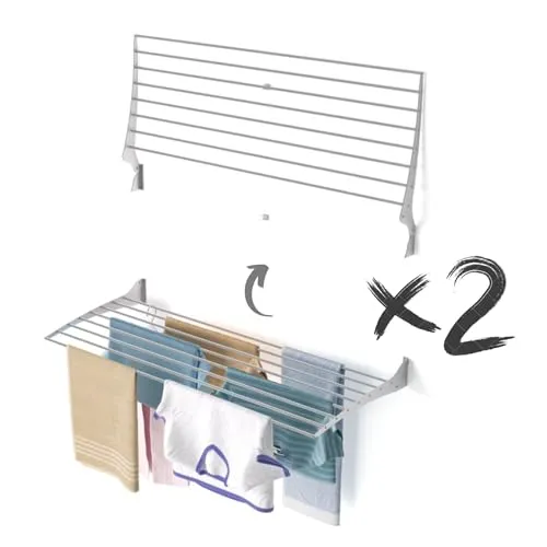 Foxydry Fold Wandwäscheständer in grau von Foxydry