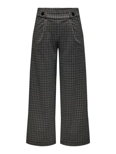 JACQUELINE de YONG Stoffhose JDYGEGGO MIA LONG CHECK PANT - Modische braune Stoffhose mit elastischem Material, bequemem Schnitt und kariertem Design. Ideal für lässige Outfits und optimaler Tragekomfort.