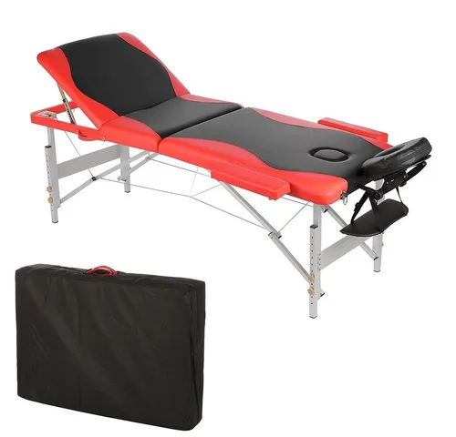 Mucola Massageliege 3Zonen mit Kopfstütze - Ergonomische Massageliege für mobile Anwendungen, extra dicke Polsterung für maximalen Komfort und einfache Transportmöglichkeit – ideal für Therapeuten und Wellnessbehandlungen.