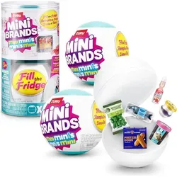 ZURU 77731 - Mini Brands Fill the Fridge - Überraschungskugel 2er Set - Entdecken Sie das ZURU Mini Brands Fill the Fridge 2er Set! Jede Überraschungskugel enthält realistische Mini-Lebensmittel, ideal zum Sammeln und Spielen. Fördert Kreativität und soziale Fähigkeiten – perfekt für Geschenke oder als Spielspaß für unterwegs.