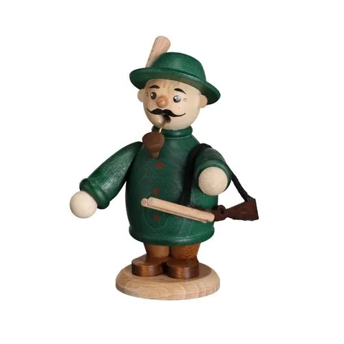 Rudolphs Schatzkiste Räucherfigur Jäger mit Gewehr H= 13cm NEU Räuchermann Rauchmann Räucherkerze Figur Holz Seiffen Erzgebirge Holz Dekoration Weihnachten