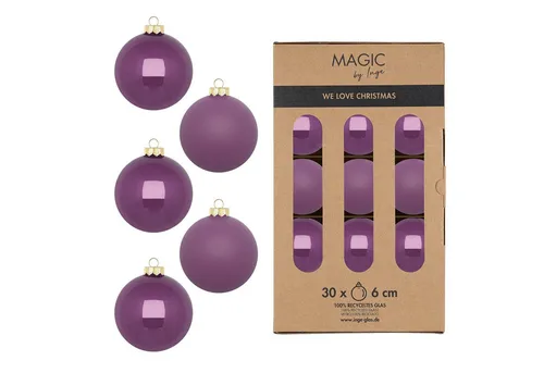 MAGIC by Inge Weihnachtsbaumkugel in lila von MAGIC by Inge