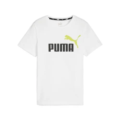 PUMA Jungen ESS+ 2 Col Logo Tee B - Tees - Rundhalsshirts mit Bewegungsfreiheit, ideal für aktive Jungen und atmungsaktiv für optimalen Komfort.