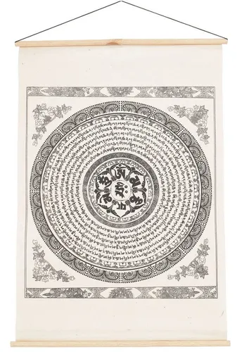 Produktbild Guru-Shop Bilderrahmen Buddhistischer Wandbehang aus Loktapapier,..