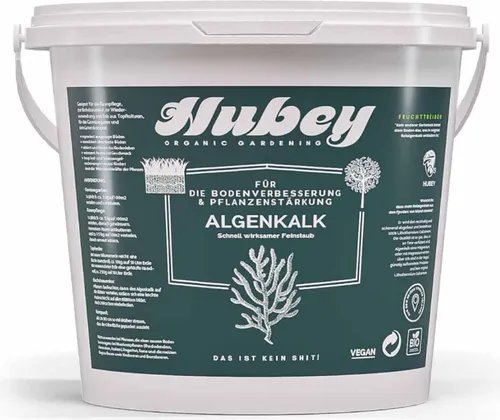 Hubey Algenkalk Pulver, kohlensaurer Kalk aus Meeresalgen fein vermahlen, 2.5 kg