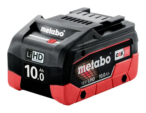 Metabo Akku Akkupack LiHD 18V - 10 Ah für CAS Mafell - Akkupack für leistungsstarke Geräte, bietet hohe Kapazität und lange Laufzeit für professionelle Anwendungen.