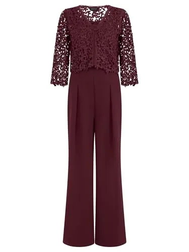 APART Fashion Overall mit Spitzenjäckchen in rot von APART Fashion