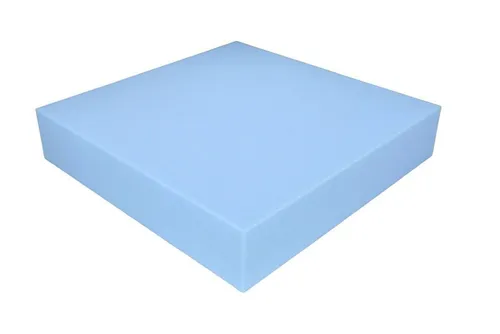 Heiro Auflagekissen Schaumstoff Kissen Blau 50cm x 50cm x 10cm RG 35/50 fest