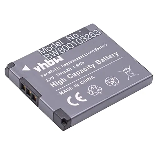 vhbw Akku kompatibel mit Canon NB-11L NB-11LH IXUS 170 165 160 SX410 275 A4000 A3400 A2400 A2500 A2300 265 145 150 SX400 140 132 125 240