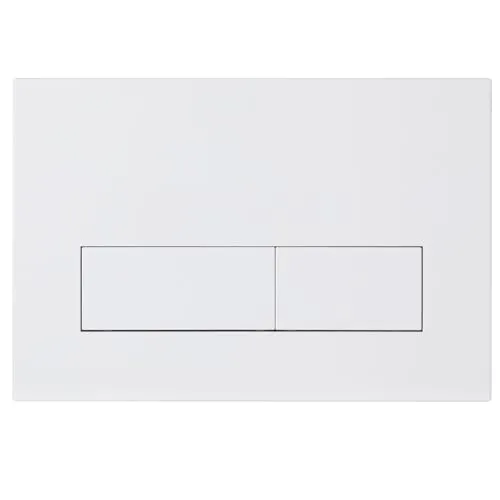 Mendorio WC Drückerplatte, kompatibel mit Geberit Sigma, UP300 & UP320 Serien Betätigungsplatten, mit Doppelspülung, ausgestattet mit Spülhebel-Set und Einbaurahmen (Matt Weiß)