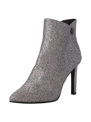 Marco Tozzi Damen Stiefelette 2-2-85309-29, Taupe METALLIC, 41 EU - Wanderschuhe mit elegantem Stilettoabsatz, ideal für stilvolle Outdoor-Abenteuer und bequemes Tragen.