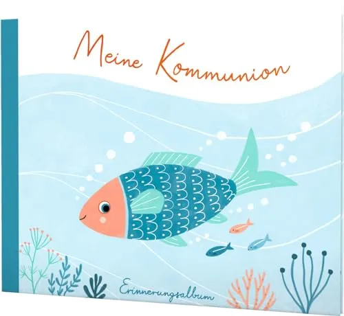 Meine Kommunion: Erinnerungsalbum | Hochwertiges Album für Fotos und Erinnerungen als Geschenk zur Erstkommunion