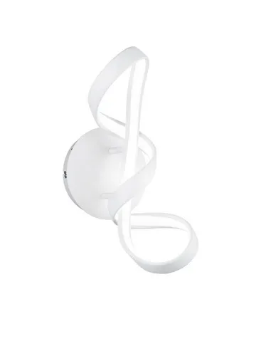 Licht-Erlebnisse Wandleuchte DORNDING, LED fest integriert, Neutralweiß, LED Metall H: 40 cm Weiß neutralweiß 4000 K 2400 lm Modern