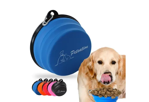 Petsation Reisenapf Hundenapf faltbar für unterwegs - Reisenapf Hund ideal für den Alltag