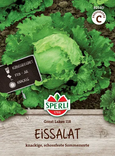 Mein schöner Garten DE SPERLI's Eissalat-Samen 'Great Lakes 118' EH001595-001
